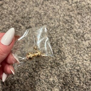 Gold Ball Stud Earrings